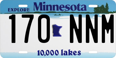 MN license plate 170NNM