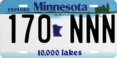 MN license plate 170NNN