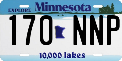 MN license plate 170NNP