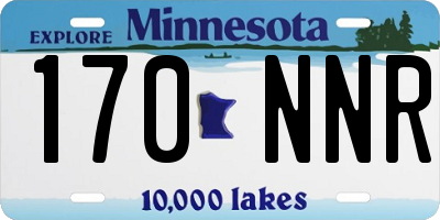 MN license plate 170NNR