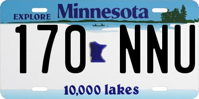 MN license plate 170NNU