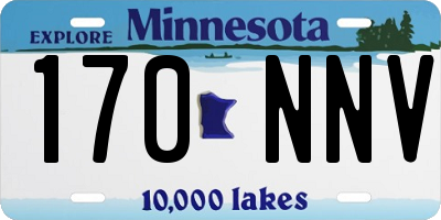 MN license plate 170NNV