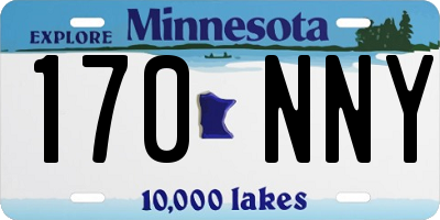MN license plate 170NNY
