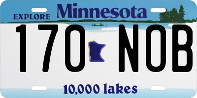MN license plate 170NOB