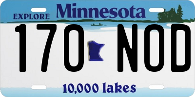 MN license plate 170NOD