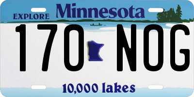 MN license plate 170NOG