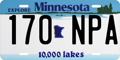 MN license plate 170NPA