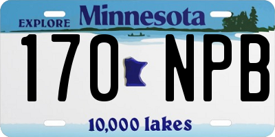 MN license plate 170NPB