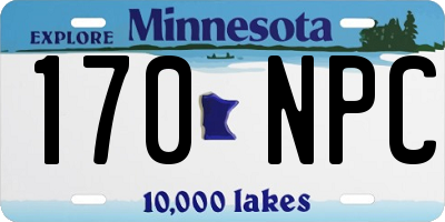MN license plate 170NPC