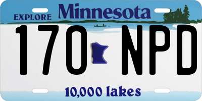 MN license plate 170NPD