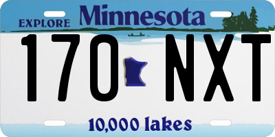 MN license plate 170NXT