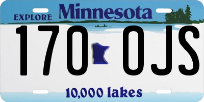 MN license plate 170OJS