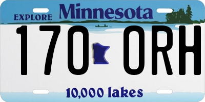 MN license plate 170ORH