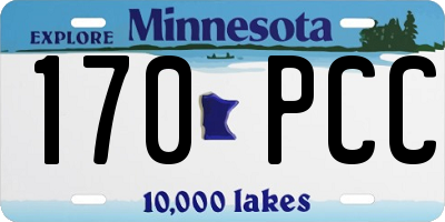 MN license plate 170PCC