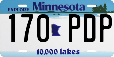 MN license plate 170PDP