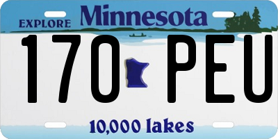 MN license plate 170PEU