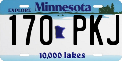 MN license plate 170PKJ