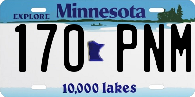 MN license plate 170PNM