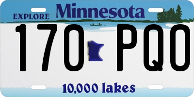 MN license plate 170PQO
