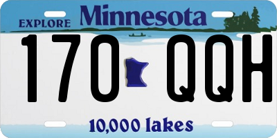 MN license plate 170QQH