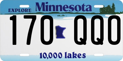 MN license plate 170QQO