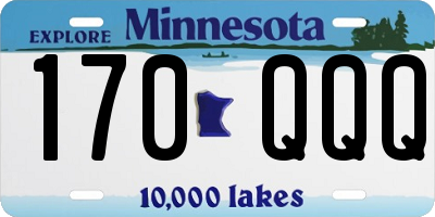 MN license plate 170QQQ