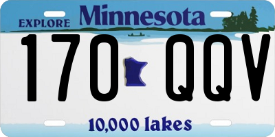 MN license plate 170QQV