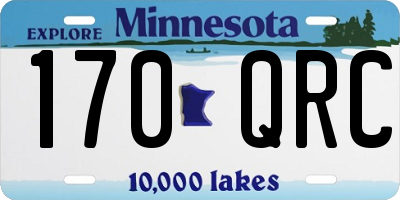 MN license plate 170QRC