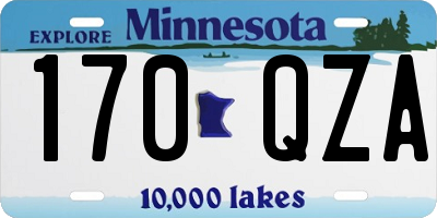 MN license plate 170QZA
