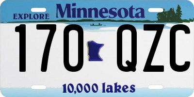 MN license plate 170QZC