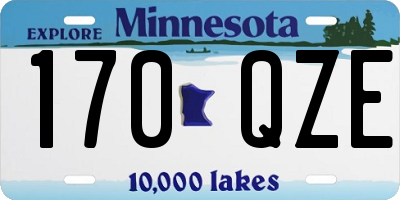 MN license plate 170QZE