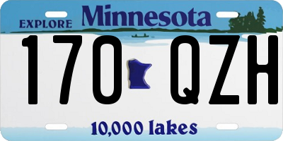 MN license plate 170QZH