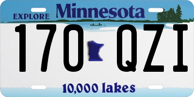 MN license plate 170QZI