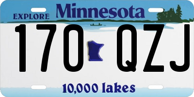 MN license plate 170QZJ