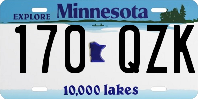 MN license plate 170QZK