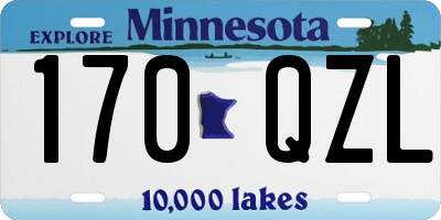 MN license plate 170QZL