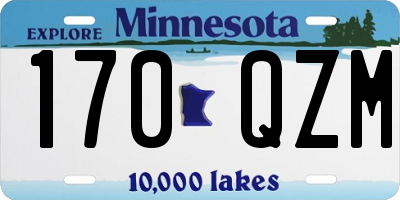 MN license plate 170QZM
