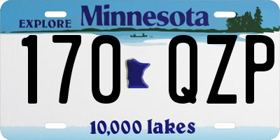MN license plate 170QZP