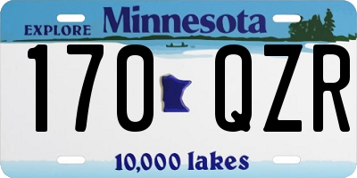 MN license plate 170QZR