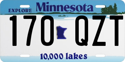 MN license plate 170QZT