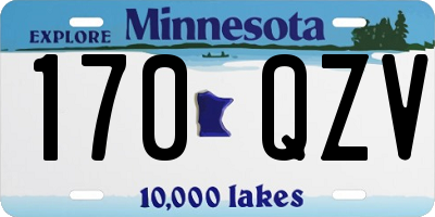 MN license plate 170QZV