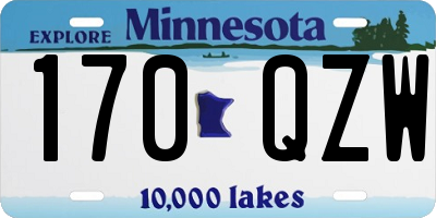 MN license plate 170QZW