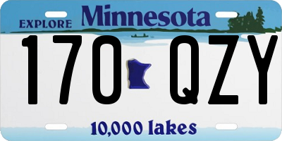 MN license plate 170QZY