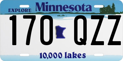 MN license plate 170QZZ