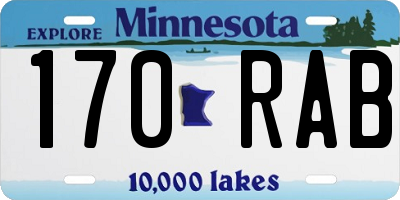 MN license plate 170RAB