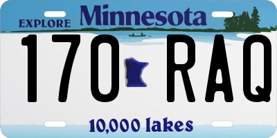 MN license plate 170RAQ
