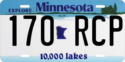MN license plate 170RCP
