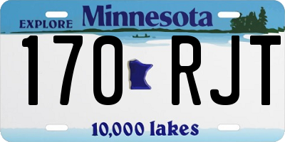 MN license plate 170RJT