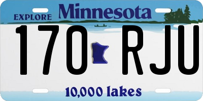 MN license plate 170RJU