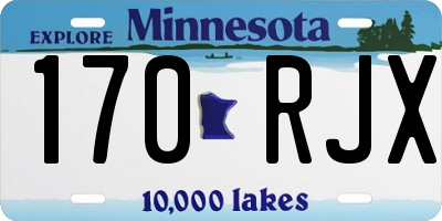 MN license plate 170RJX